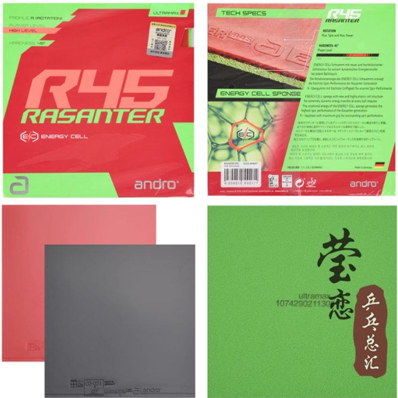 Andro Rasanter R45 47 50 C45 4 - Table Tennis Market review and price