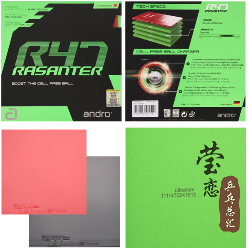 Andro Rasanter R45 47 50 C45 4 - Table Tennis Market review and price